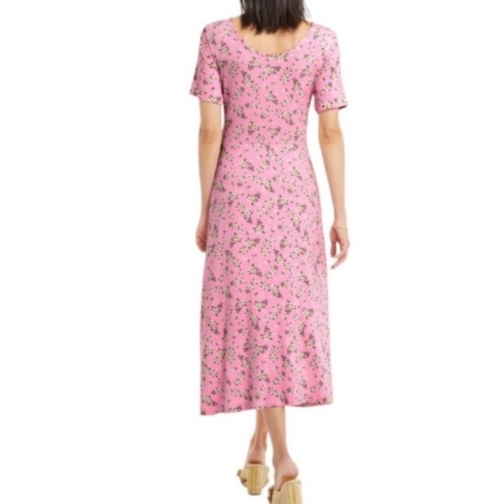 Draper James Tammy T Shirt Midi Dress Magnolia Pink Small NWT - Picture 2 of 5